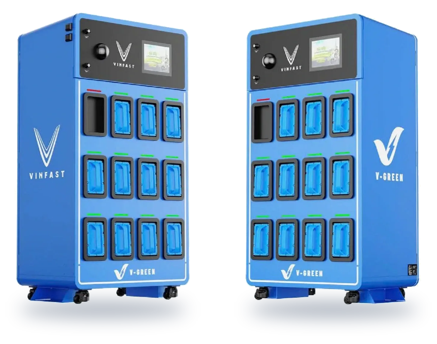 Tủ đổi pin xe máy điện – 12 khoang pin